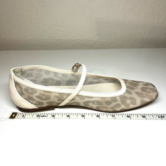 Dolce Vita Mesh Leopard Print Mary Jane Flats - Picture 9 of 9